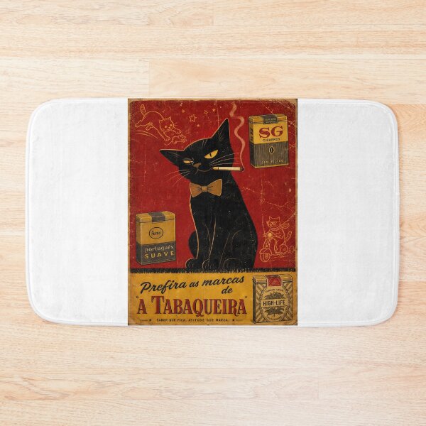Item preview, Vintage Smokes Cat designed and sold by PurrfectHome.