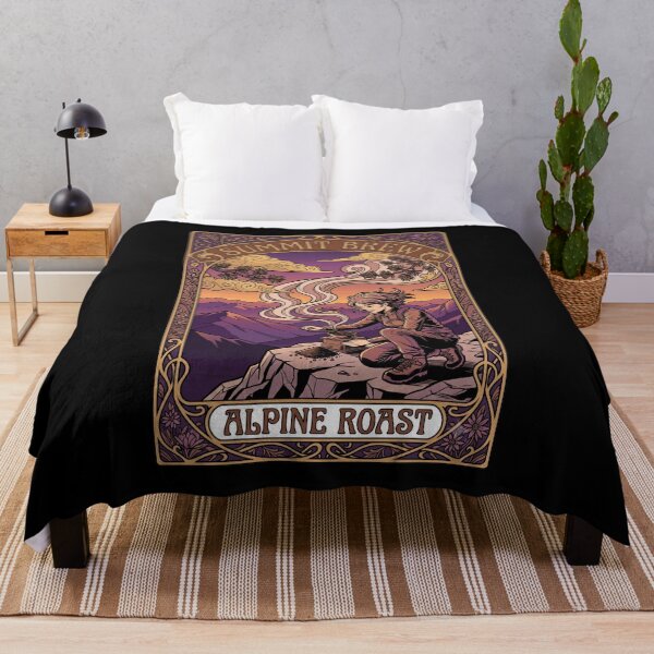 Item preview, Summit Brew Art Nouveau Mountain Sunset Coffee Grinder Hiking Aesthetic designed and sold by Animer-art1.