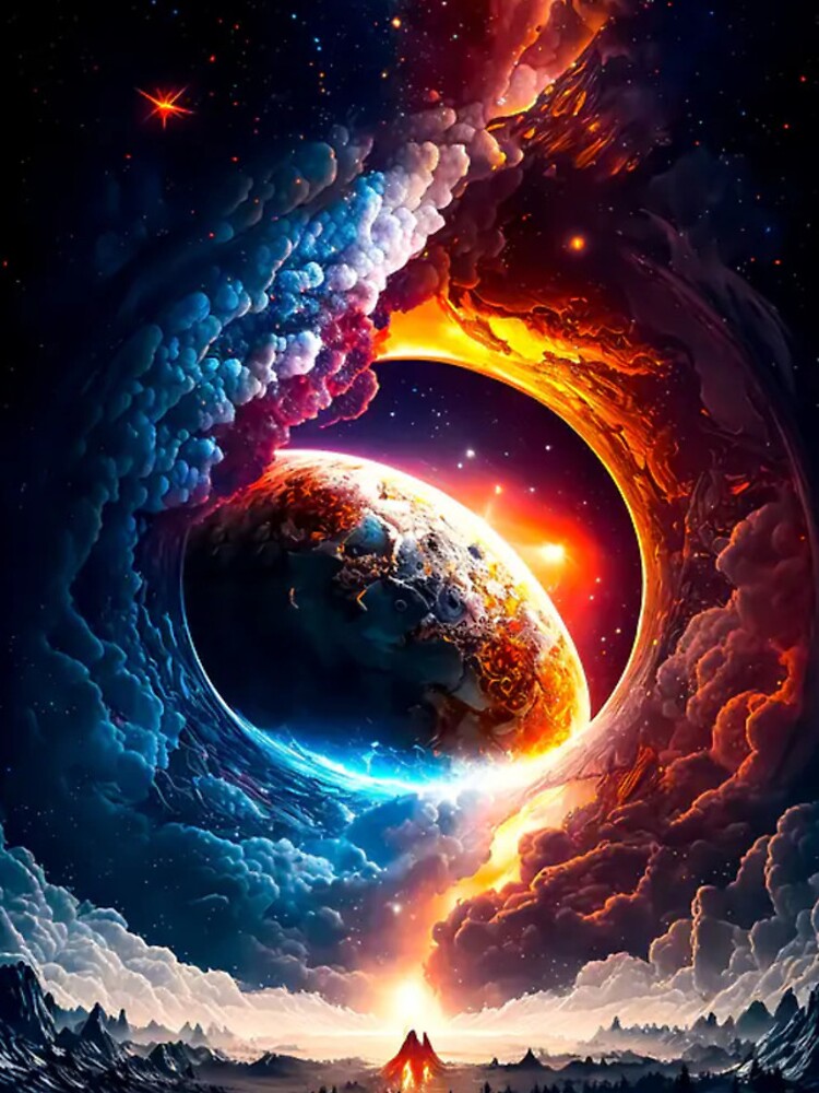 Thumbnail 4 of 4, iPhone Case, Cosmic Rift designed and sold by ottomonro.