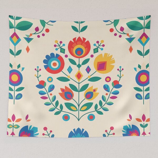 Item preview, Traditional Polish Folk Art Wycinanki Floral Pattern designed and sold by ART ATTACK ZONE.