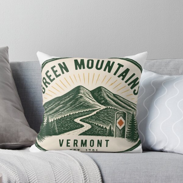 Item preview, Green Mountains Vermont Vintage Nature Badge designed and sold by 197trails.