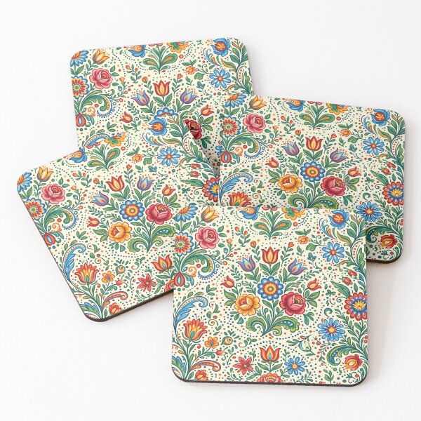 Item preview, 4 Traditional Polish Folk Art Wycinanki Floral Pattern designed and sold by ART ATTACK ZONE.