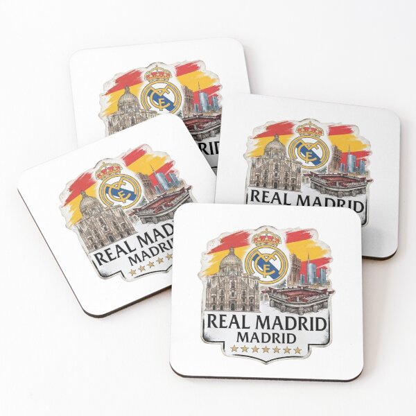 Item preview, Real Madrid Spain Flag Skyline Crest Art designed and sold by annaarthk.