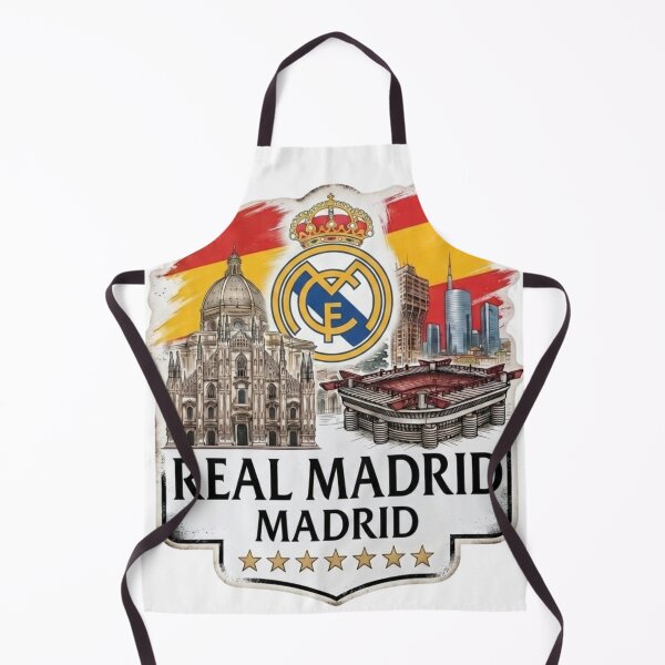 Item preview, Real Madrid Spain Flag Skyline Crest Art designed and sold by annaarthk.