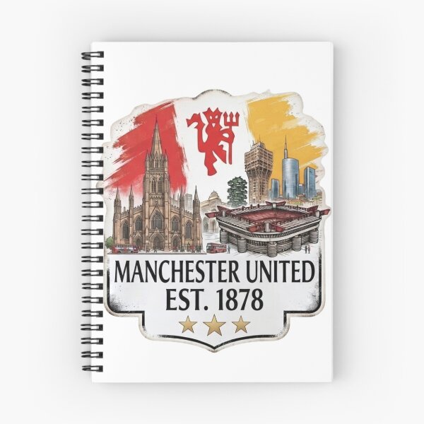 Item preview, Manchester United Red Devils Skyline Football Crest designed and sold by annaarthk.