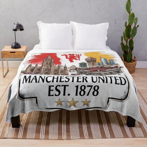 Item preview, Manchester United Red Devils Skyline Football Crest designed and sold by annaarthk.