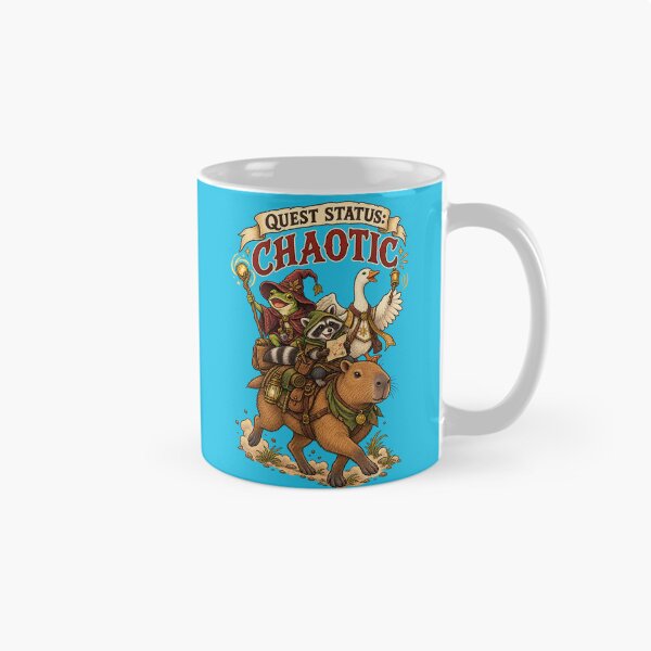 Item preview, Quest Status Chaotic - Cute Fantasy Animal Adventuring Party on Capybara designed and sold by SVox.