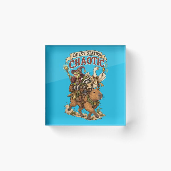 Item preview, Quest Status Chaotic - Cute Fantasy Animal Adventuring Party on Capybara designed and sold by SVox.