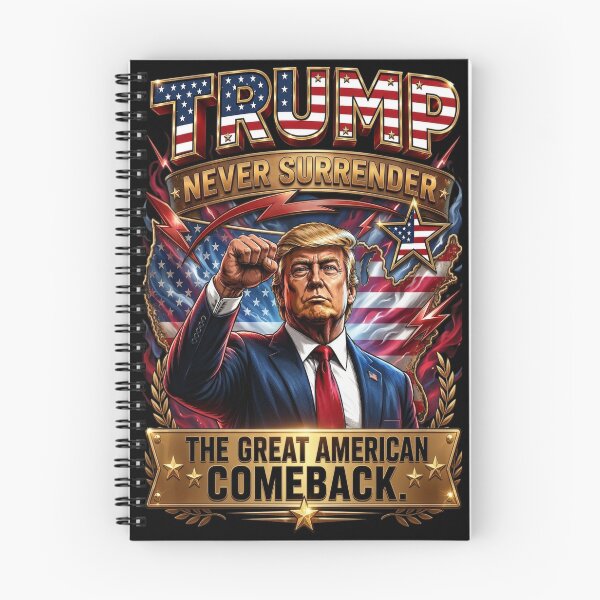 Item preview, Trump Never Surrender The Great American Comeback Vintage Pop Art designed and sold by MAJCO-ART.