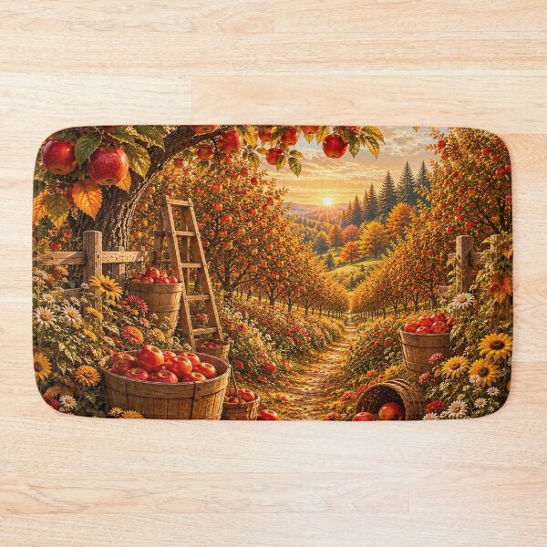 Item preview, Enchanted Autumn Apple Orchard designed and sold by Gold&pixels.
