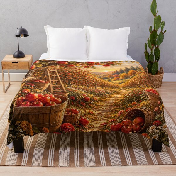 Item preview, Enchanted Autumn Apple Orchard designed and sold by Gold&pixels.