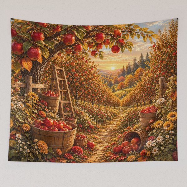 Item preview, Enchanted Autumn Apple Orchard designed and sold by Gold&pixels.