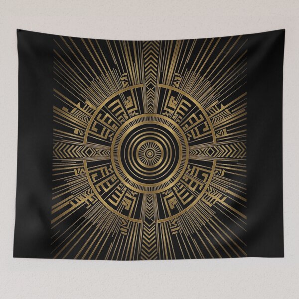 Item preview, Gold and Black Art Deco Geometric Art designed and sold by UrbanPrts.
