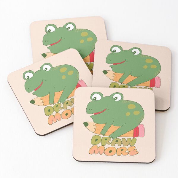 Item preview, Draw More, Bean The Frog designed and sold by yellowflowerhut.