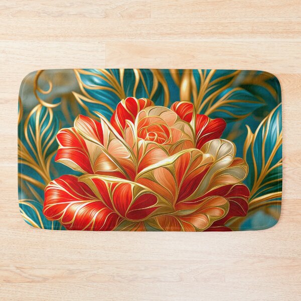 Item preview, Red and Gold  Roses Botanical Art designed and sold by MargaretWiktor.