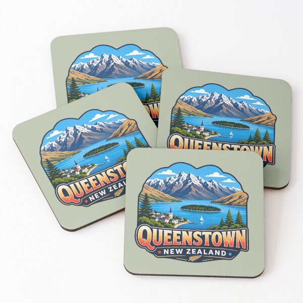 Item preview, Queenstown, New Zealand - Alpine Lake designed and sold by Myra365Art.