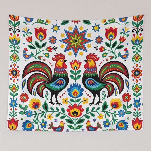 Item preview, B Traditional Polish Folk Art Wycinanki Floral Pattern designed and sold by ART ATTACK ZONE.