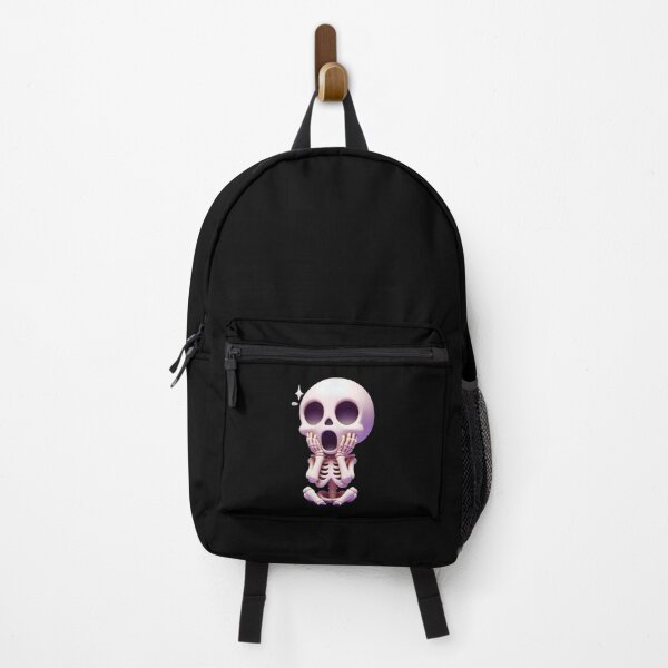 Item preview, Lindo esqueleto sorprendido gritando Kawaii 3D Skull designed and sold by GrimNest.