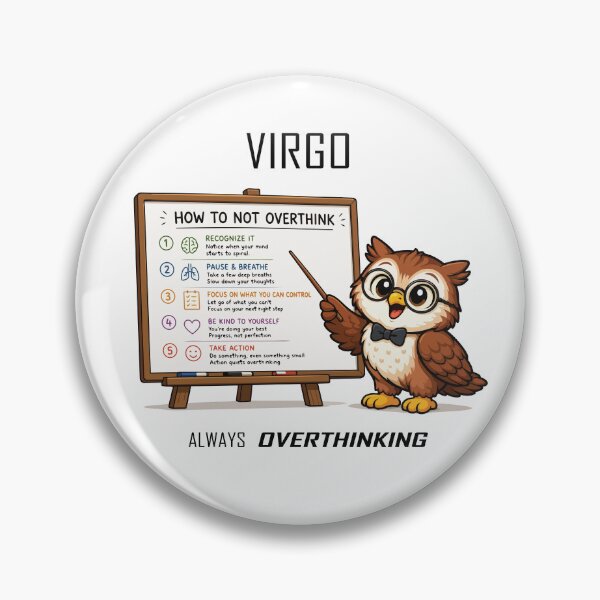 Item preview, Virgo - How to Not Overthink designed and sold by Remake Design Lab.