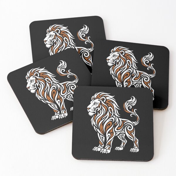 Item preview, Powerful Tribal Lion Tattoo Design designed and sold by UrbanPrts.