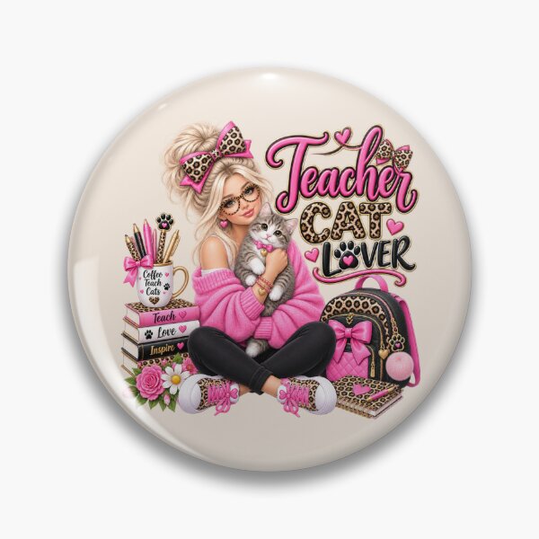 Item preview, Cat Lover Teacher – Pink Leopard Teacher Life designed and sold by HO•Designs.