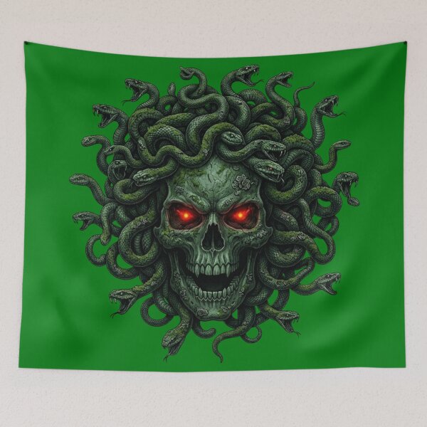 Item preview, Skull of Medusa designed and sold by Villain Vault.