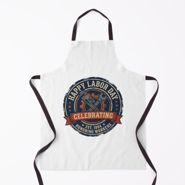 Item preview, Happy Labor Day Industrial Gear Wrench Emblem T-Shirt designed and sold by relso.