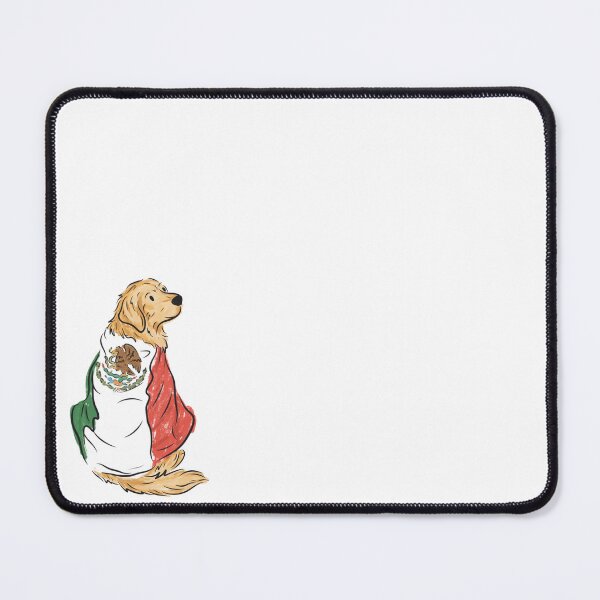 Item preview, Golden Retriever wearing Mexico Flag designed and sold by lovemydoggie.