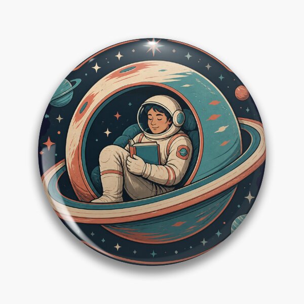 Item preview, Please Respect My Orbit - Introvert Astronaut Reading in Space designed and sold by SVox.