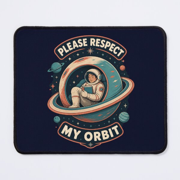 Item preview, Please Respect My Orbit - Introvert Astronaut Reading in Space designed and sold by SVox.