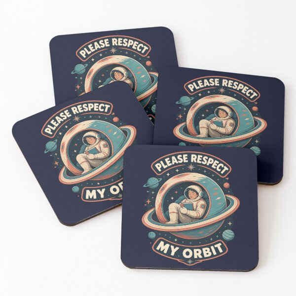 Item preview, Please Respect My Orbit - Introvert Astronaut Reading in Space designed and sold by SVox.