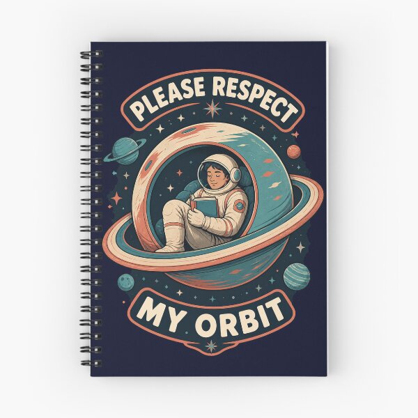 Item preview, Please Respect My Orbit - Introvert Astronaut Reading in Space designed and sold by SVox.