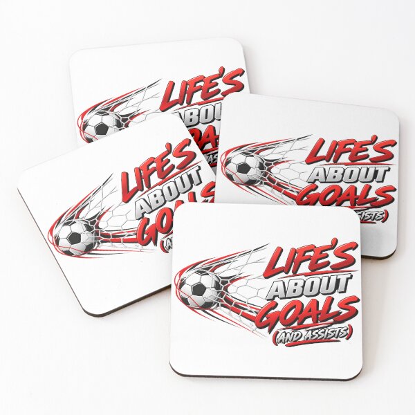 Item preview, Life's About Goals and Assists – Funny Soccer Football Player designed and sold by drawwiika+44.