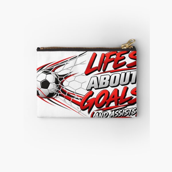 Item preview, Life's About Goals and Assists – Funny Soccer Football Player designed and sold by drawwiika+44.