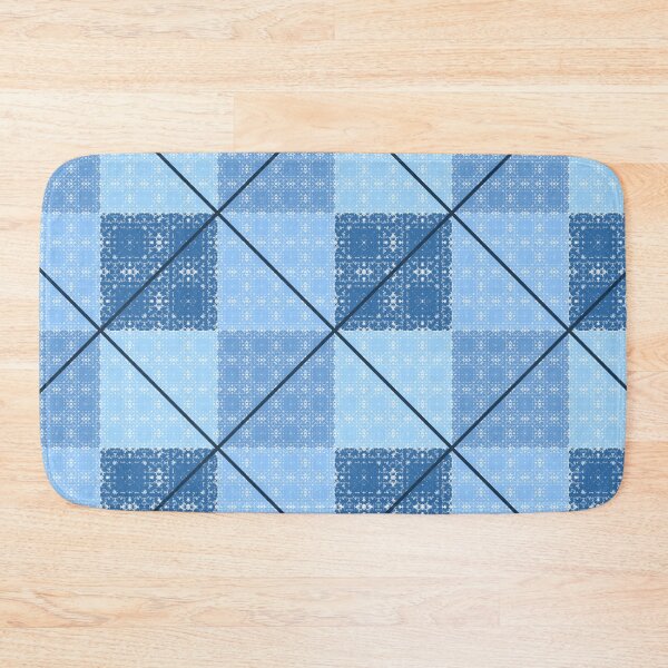 Item preview, Blue Tie Dye Plaid Grid designed and sold by PoeticRecipeST.