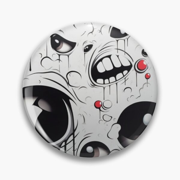 Item preview, Trippy Eyes and Mouths Dripping Graffiti Seamless Pattern designed and sold by GrimNest.