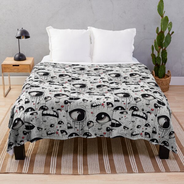 Item preview, Trippy Eyes and Mouths Dripping Graffiti Seamless Pattern designed and sold by GrimNest.