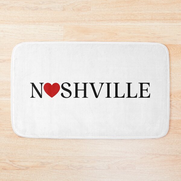 Item preview, Nashville Heart Love souvenir Music City Tennessee Typography designed and sold by FemmePod.