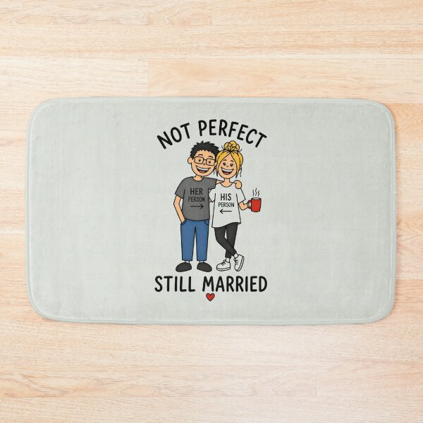 Item preview, Funny Married Couple Shirt – Not Perfect Still Married – Husband Wife Anniversary Gift designed and sold by Retroteez.