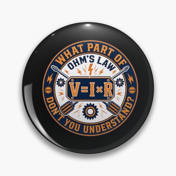Item preview, What Part of Ohms Law Funny Electrician Emblem  designed and sold by BestCoolStuff.