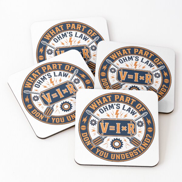 Item preview, What Part of Ohms Law Funny Electrician Emblem  designed and sold by BestCoolStuff.