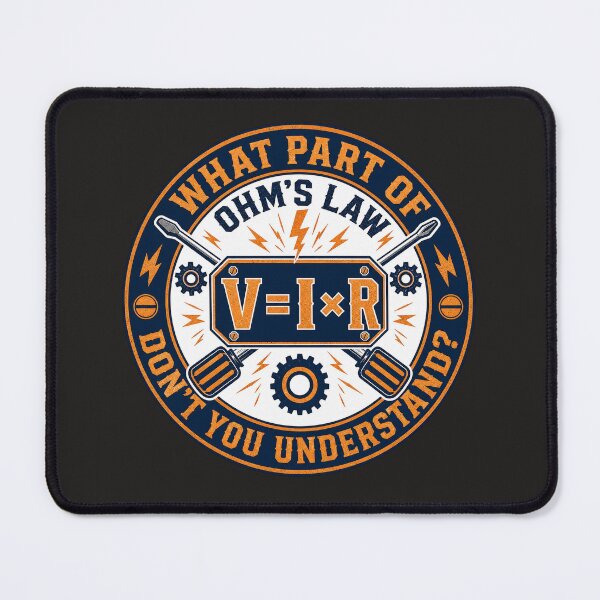 Item preview, What Part of Ohms Law Funny Electrician Emblem designed and sold by BestCoolStuff.