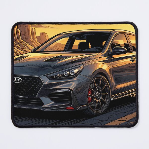 Item preview, Hyundai i30N Performance Gray - Comic Art designed and sold by Racing Art Store.
