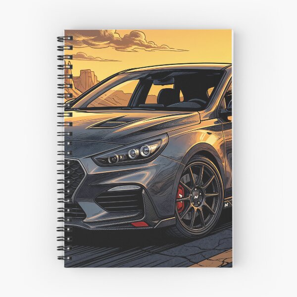 Item preview, Hyundai i30N Performance Gray - Comic Art designed and sold by Racing Art Store.