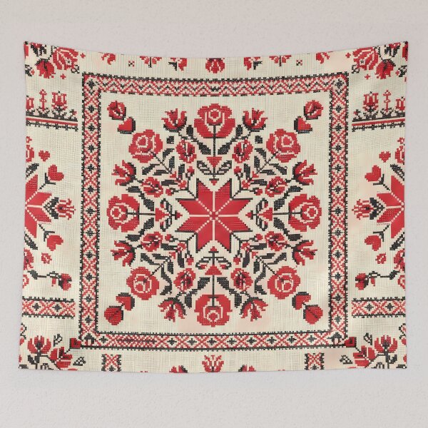 Item preview, Roses Traditional Polish Folk Art Wycinanki Floral Pattern designed and sold by ART ATTACK ZONE.