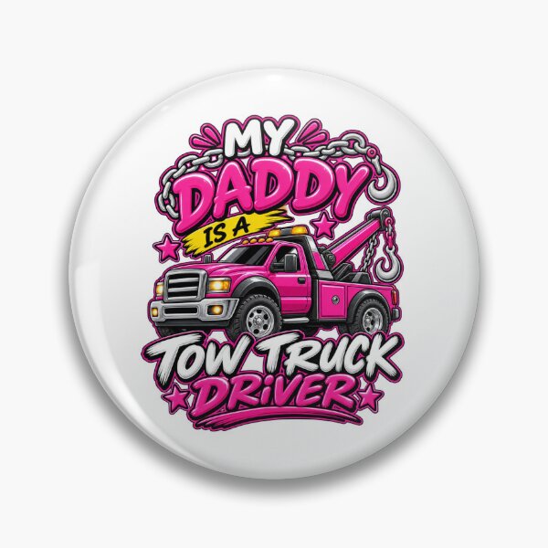 Item preview, Mi papá es conductor de grúa rosa designed and sold by The Hook Up Towing & Recovery.