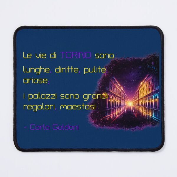 Item preview, Torino Goldoni Via Roma Synthwave Sabaude Quotes designed and sold by Torinostalgia.
