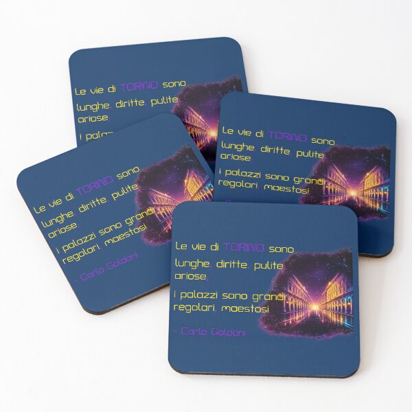 Item preview, Torino Goldoni Via Roma Synthwave Sabaude Quotes designed and sold by Torinostalgia.