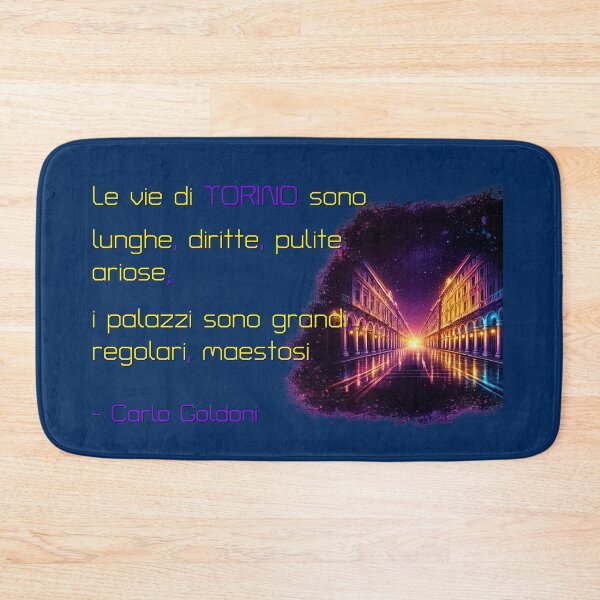 Item preview, Torino Goldoni Via Roma Synthwave Sabaude Quotes designed and sold by Torinostalgia.