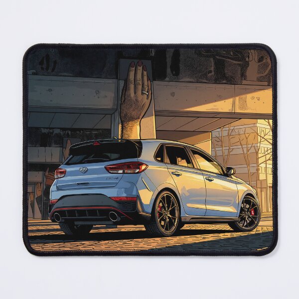 Item preview, Hyundai i30N Performance Blue - Comic Art designed and sold by Racing Art Store.